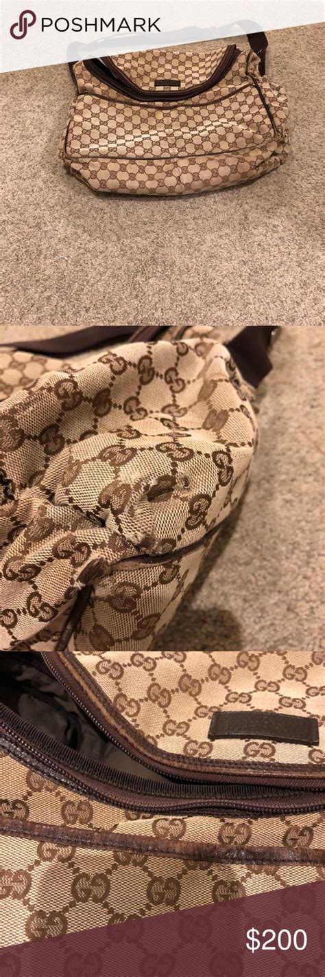 fake gucci nappy bag|authentic gucci diaper bag.